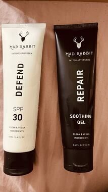 New Mad Rabbit Repair Soothing Gel 3.4 oz PLUS Defend SPF30 3.4 oz